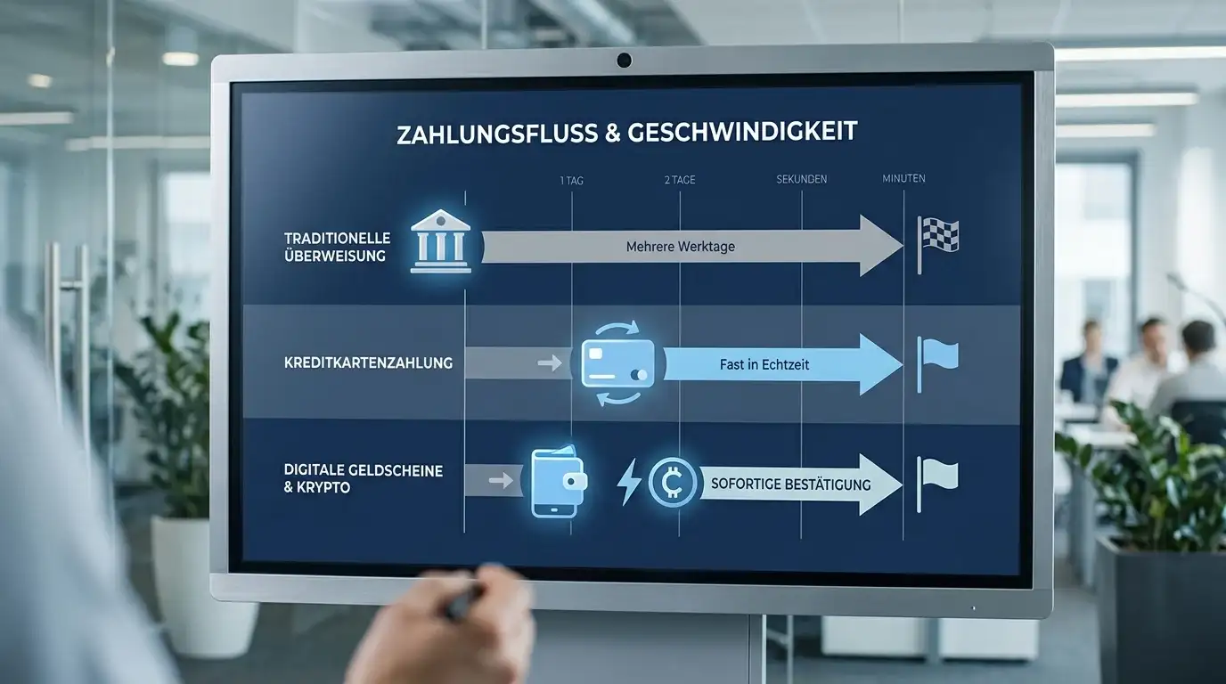Auszahlungsgeschwindigkeit verschiedener Zahlungsmethoden im Vergleich