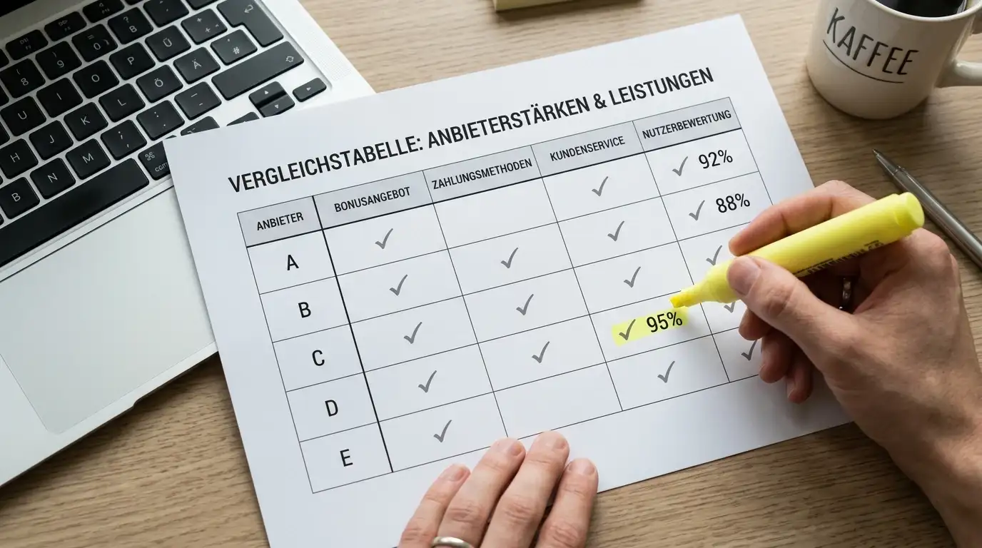 Vergleich mehrerer Online-Casinos mit Cashback für österreichische Spieler