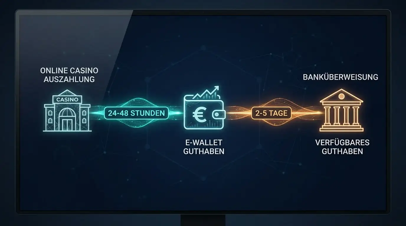 Casino-Gewinn wird vom Spielerkonto über ecoPayz zum Bankkonto transferiert