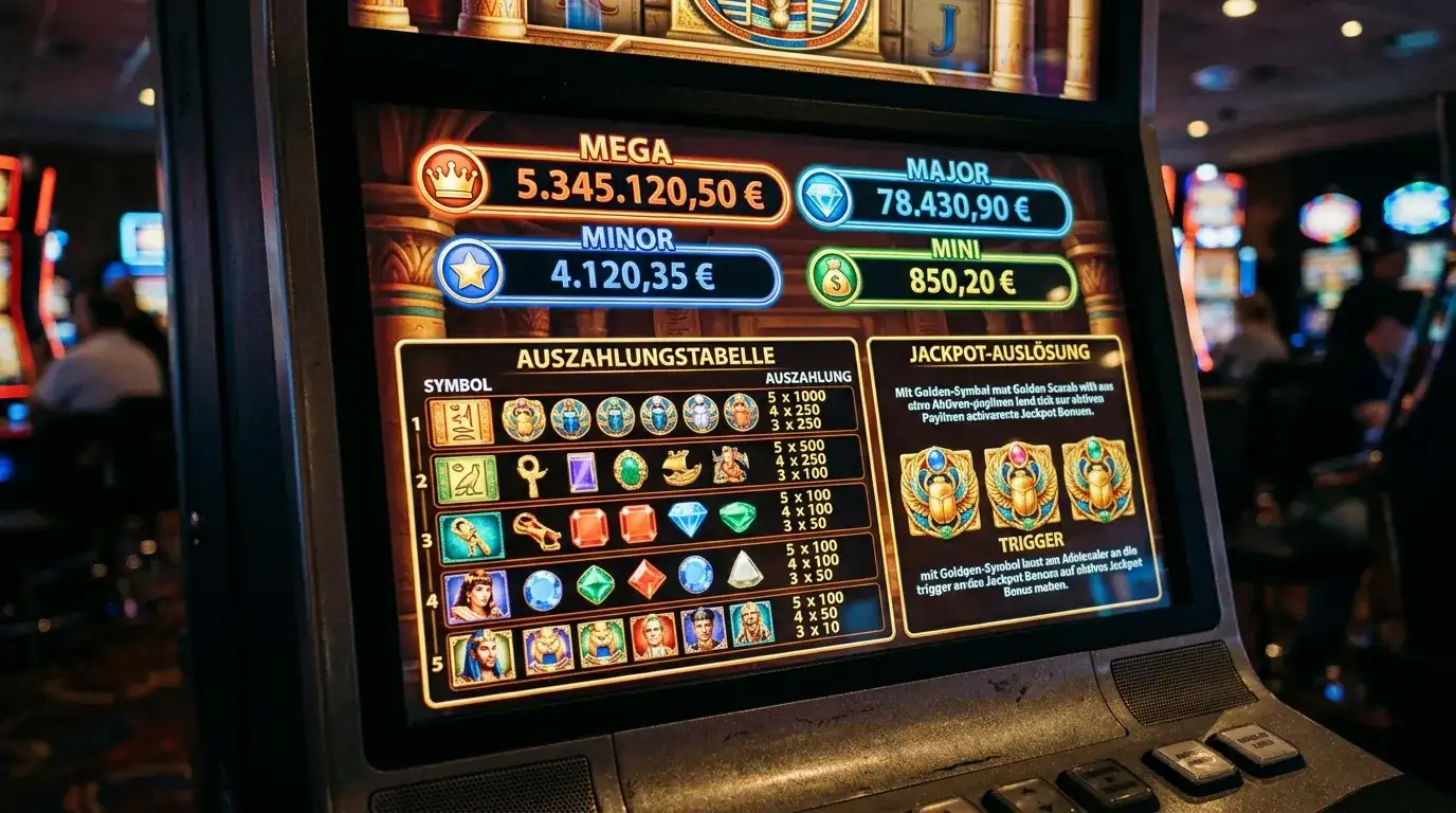 Detailgrafik: jackpot paytable mechanik – visuelle Einordnung
