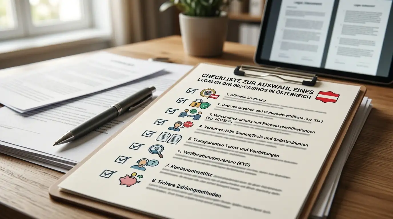 Checkliste für die Registrierung