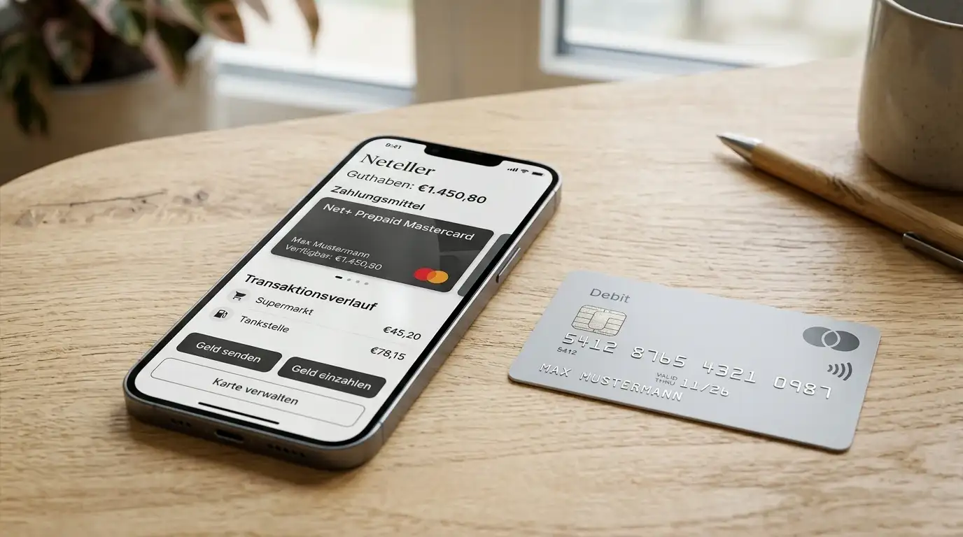 Neteller Wallet und Net+ Card als E-Wallet in Österreich