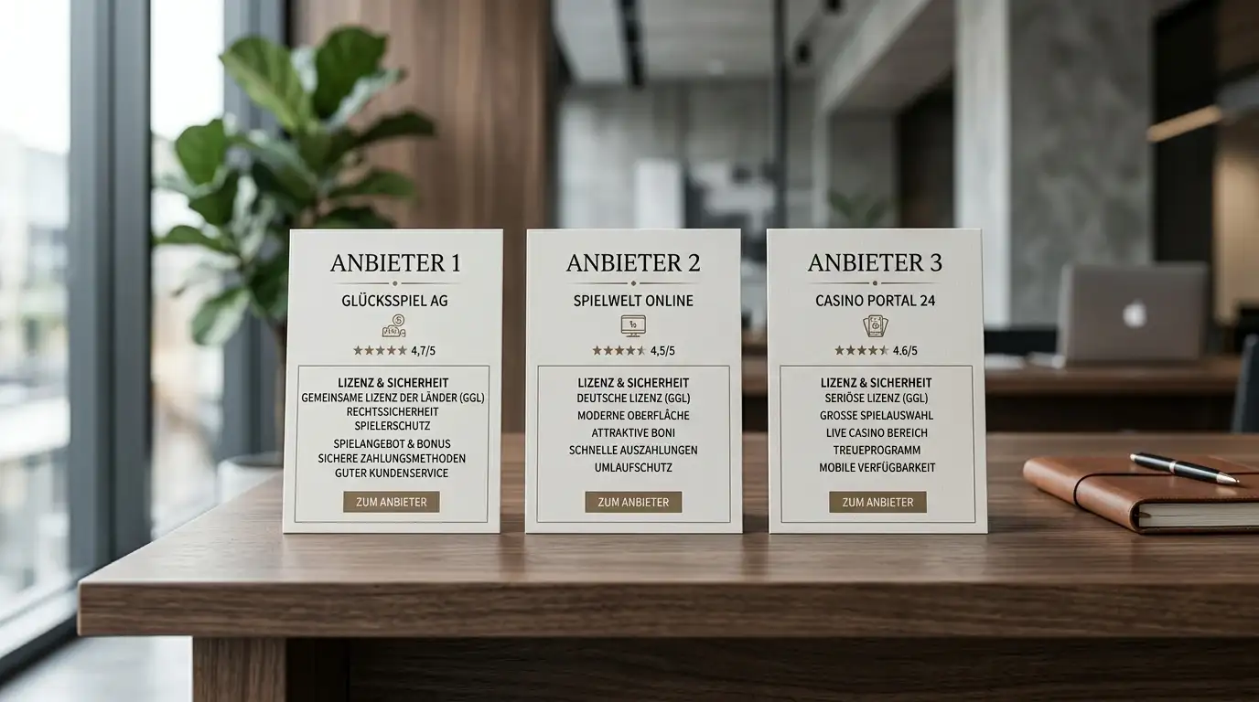 Vergleich neuer lizenzierter Casinos