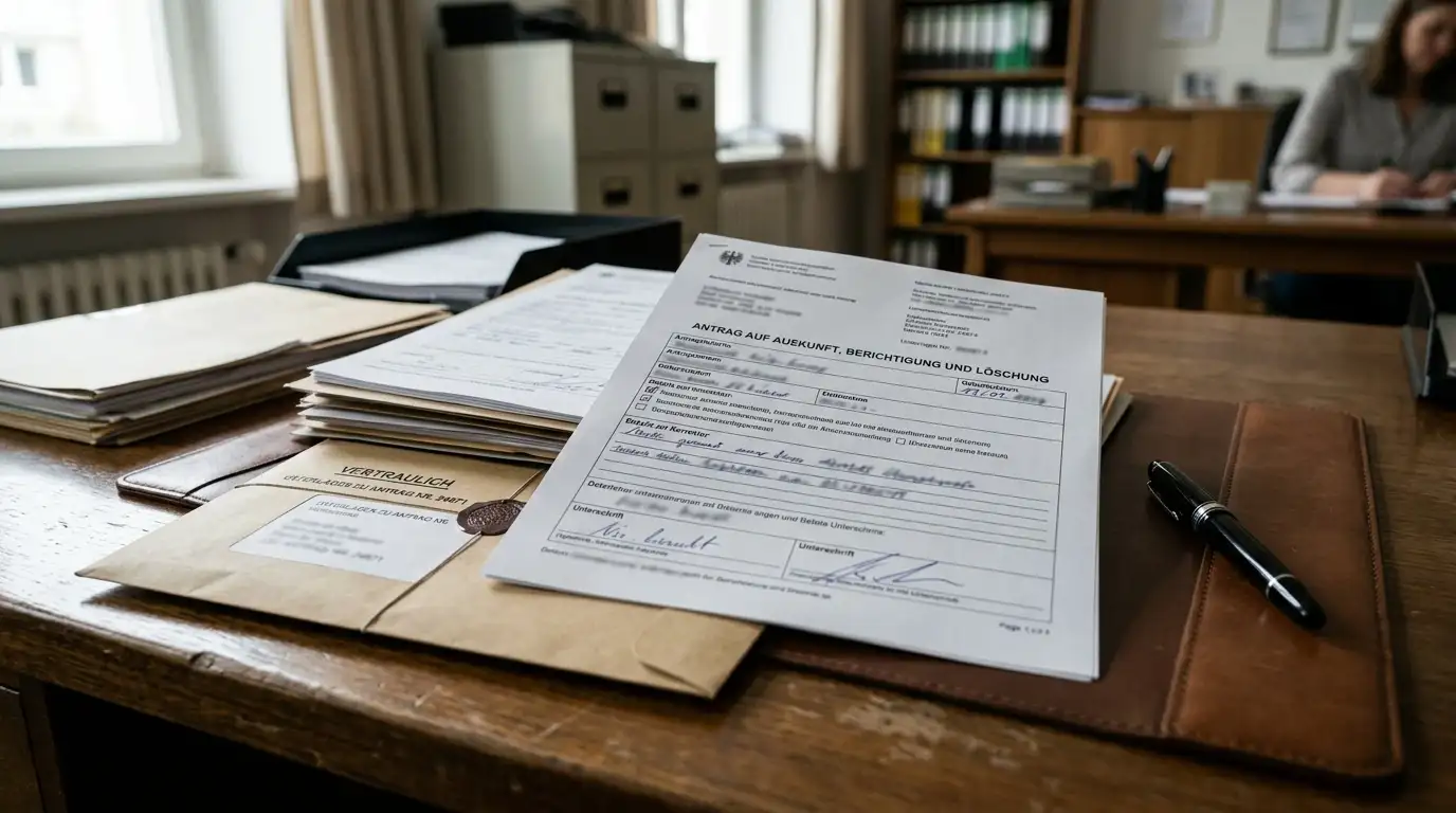 Auskunft Berichtigung und Aufhebungsantrag