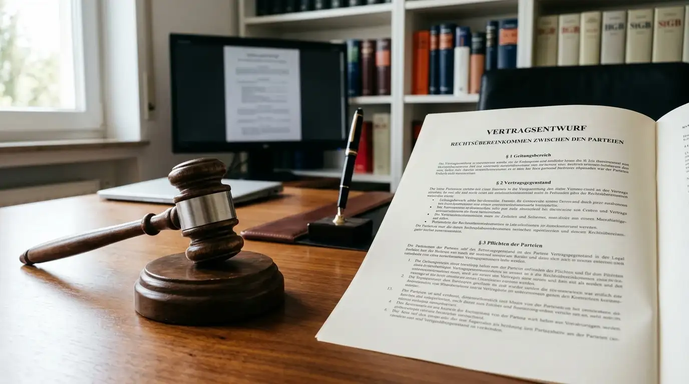 Österreichisches Glücksspielgesetz mit Gavel auf einem Schreibtisch