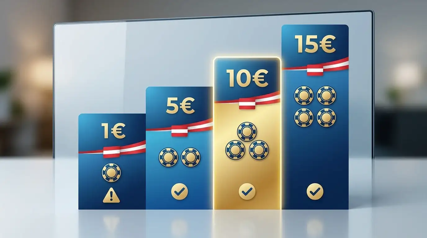 Vergleich der Casino Einzahlungsstufen 1, 5, 10 und 15 Euro - Verfügbarkeit und Praktikabilitä