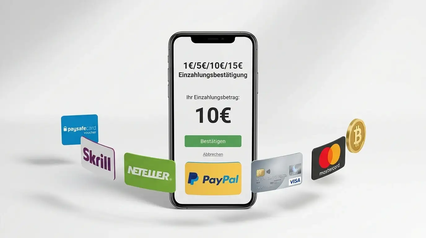 Zahlungsmethoden für niedrige Casino-Einzahlungen - Paysafecard, Skrill, PayPal, K
