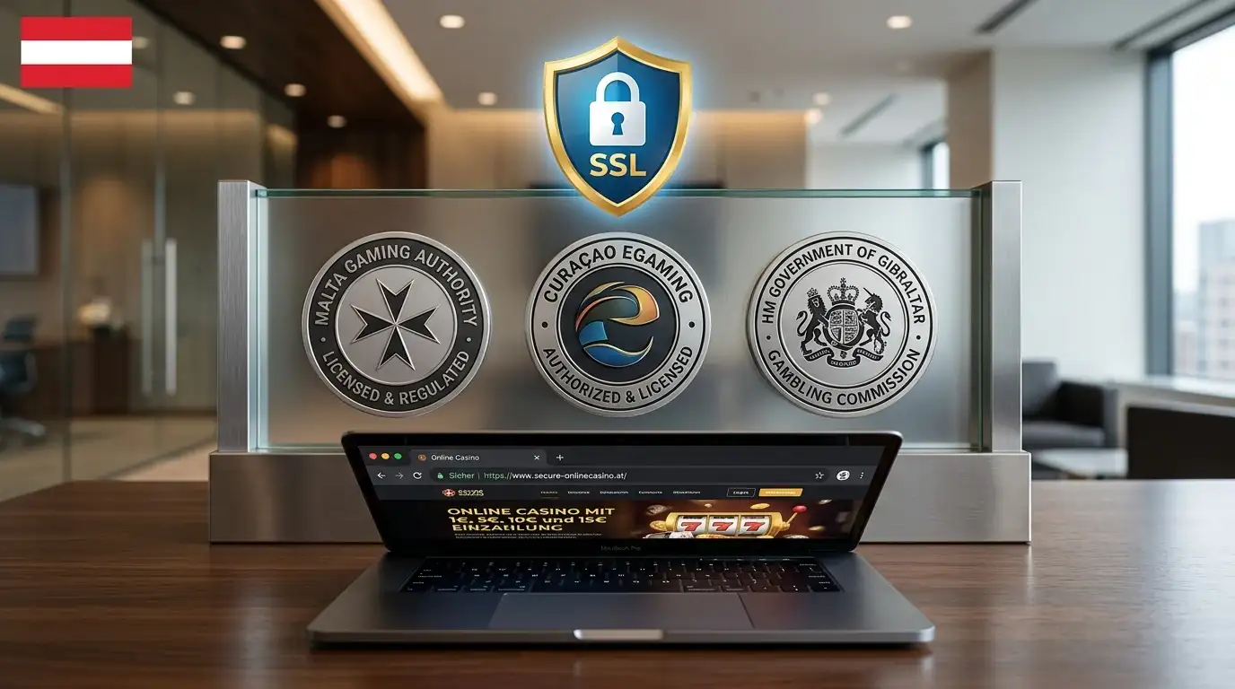 Online Casino Lizenzen Österreich - Malta MGA, Curacao, SSL Verschlü