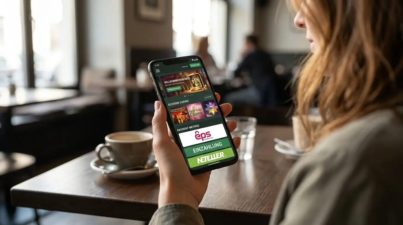 Mobile EPS payment journey on smartphone with banking app integration
