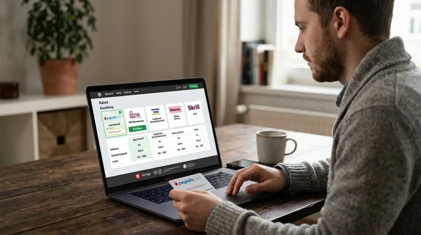 Prepaid-Methoden Vergleich für österreichische Spieler