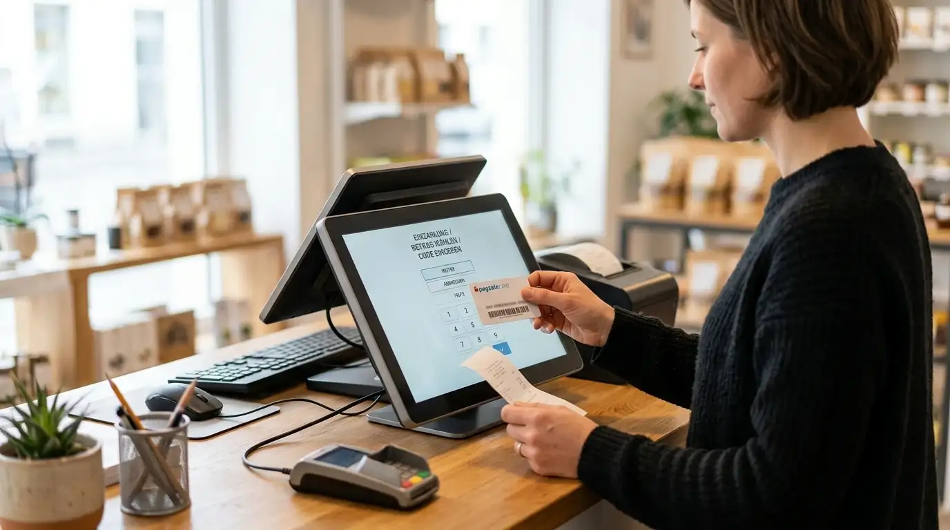 Einzahlung und Auszahlung mit paysafecard im Cashier