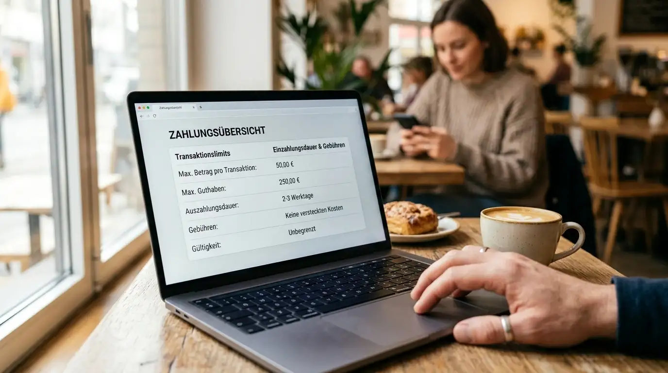 Paysafecard Kompaktcheck: Limitrahmen, Kostenlogik und Timing bis zur Gutschrift