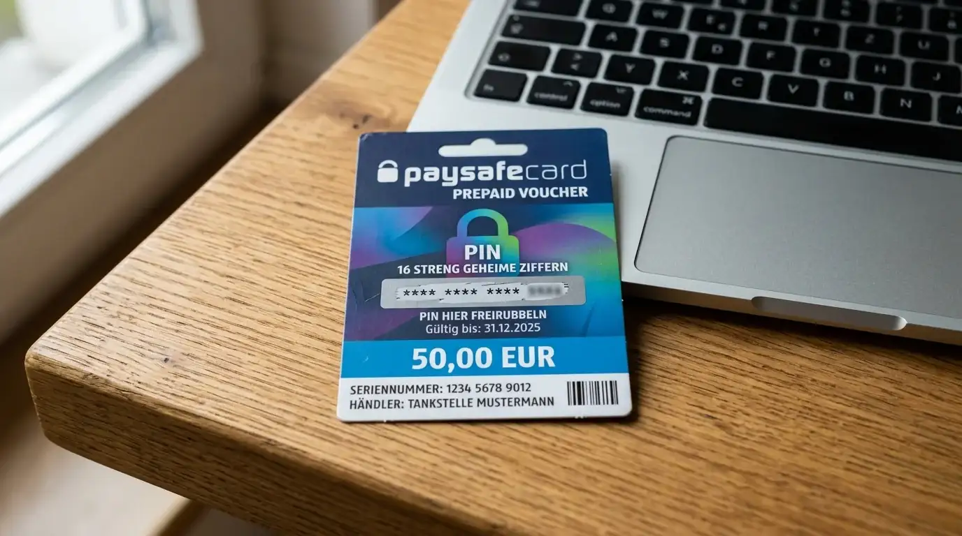 Paysafecard Voucher für Casino-Einzahlung