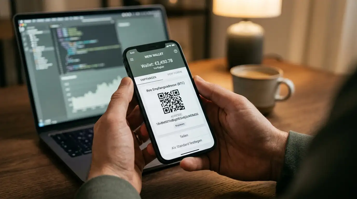SOL-Wallet auf dem Smartphone für die Casino-Einzahlung einrichten