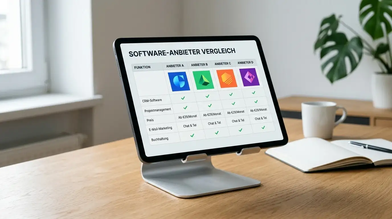 Übersicht von Spielautomaten-Anbietern auf einem Tablet-Bildschirm