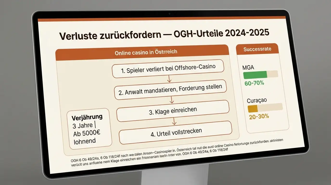 Verlustrückforderung Offshore Casino Österreich — OGH Urteile