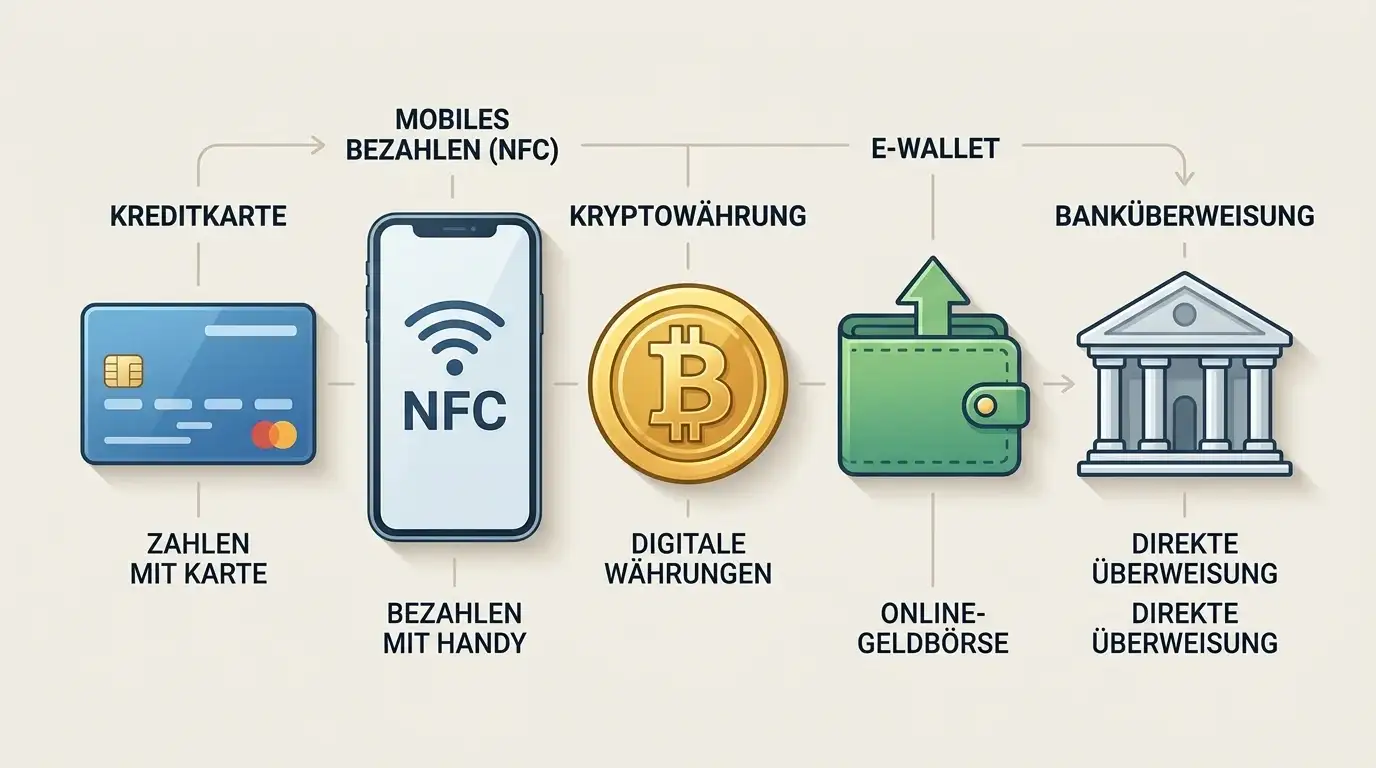 Zahlungsmethoden-Alternativen zu Apple Pay im V