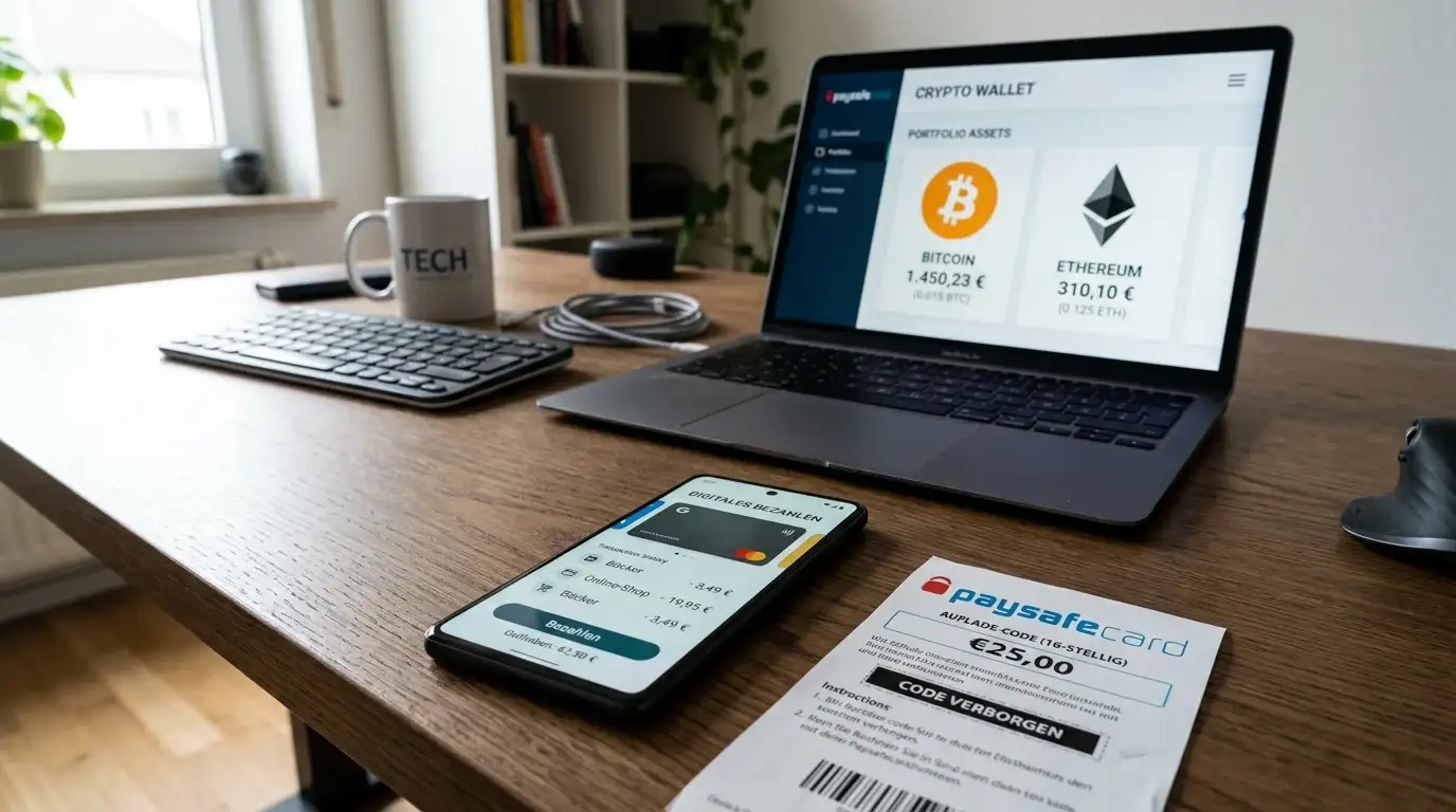 Zahlungsmethoden bei Casinos ohne LUGAS: Krypto und Paysafecard